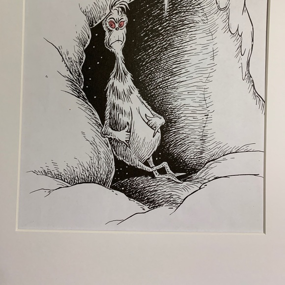 DR.SEUSS LITHO 8"x11 matted 11"x14 wrapped NW - Picture 3 of 4